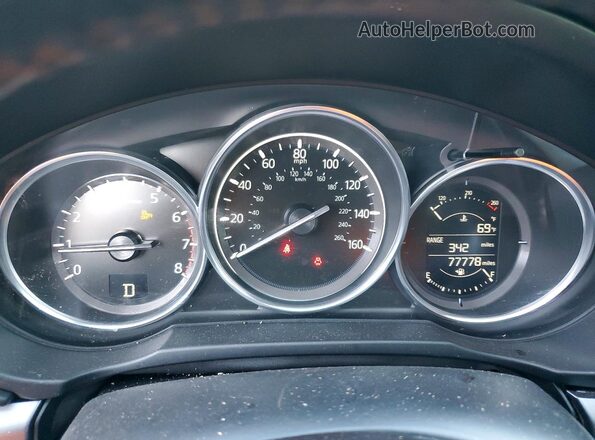 JM3KFABM1K0540240 2019 MAZDA CX-5 Red Սարքավորումների վահանակի տեսք