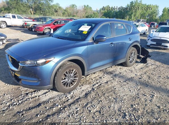 JM3KFABM3L1775556 2020 MAZDA CX-5 Blue წინა მარცხენა ხედი სამი მეოთხედიდან