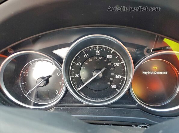 JM3KFABM3L1780059 2020 MAZDA CX-5 Blue Вид щитка приладів