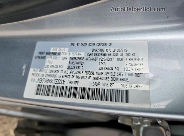 JM3KFABM4K1699005 2019 MAZDA CX-5 Silver VIN կոդի պիտակի տեսք