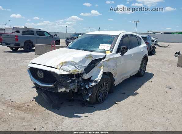 JM3KFABM5J1471657 2018 MAZDA CX-5 White წინა მარცხენა ხედი სამი მეოთხედიდან