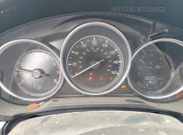 JM3KFABM6K0675682 2019 MAZDA CX-5 White Instrument cluster view