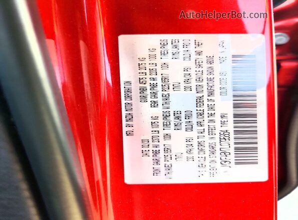 JM3KFABM7L0795864 2020 MAZDA CX-5 Red Vista de la etiqueta del VIN