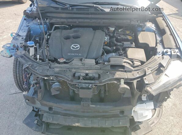 JM3KFABM7L1819509 2020 MAZDA CX-5 Blue Vista del compartimento del motor