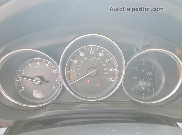 JM3KFABM9J1437950 2018 MAZDA CX-5 White Instrument cluster view
