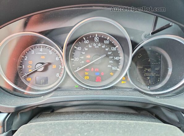 JM3KFABM9J1454988 2018 MAZDA CX-5 White Vista del cuadro de instrumentos