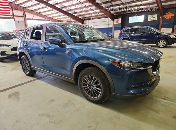 JM3KFABMXL0751308 2020 MAZDA CX-5 Blue Передня права чверть