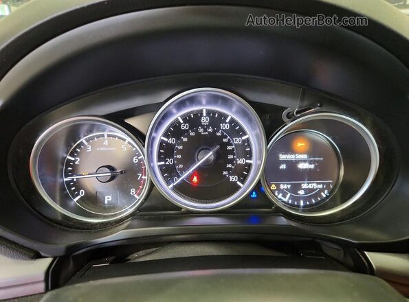 JM3KFABMXL0751308 2020 MAZDA CX-5 Blue Вид щитка приладів