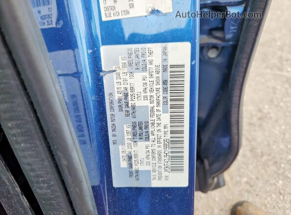 JM3KFACL6H0156629 2017 MAZDA CX-5 Blue VIN კოდის სტიკერის ხედი