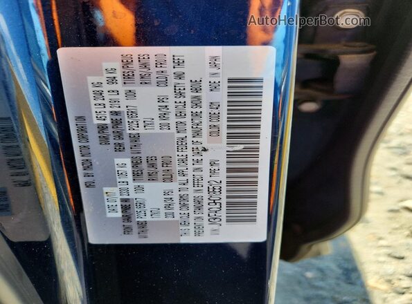JM3KFACL9H0185512 2017 MAZDA CX-5 Blue VIN կոդի պիտակի տեսք