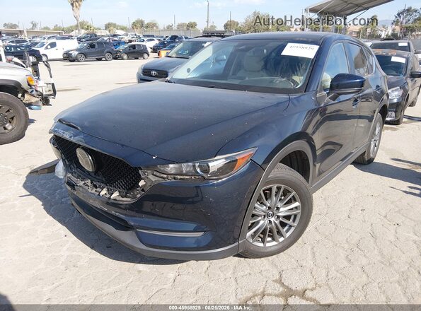 JM3KFACM0K0655670 2019 MAZDA CX-5 Dark Blue Vista tres cuartos delantera izquierda
