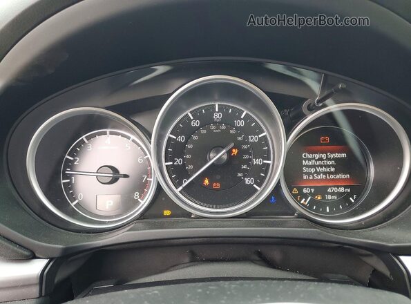 JM3KFACM1L0849870 2020 MAZDA CX-5 White Вид щитка приладів