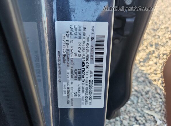 JM3KFACM1M0371936 2021 MAZDA CX-5 Gray Vista de la etiqueta del VIN