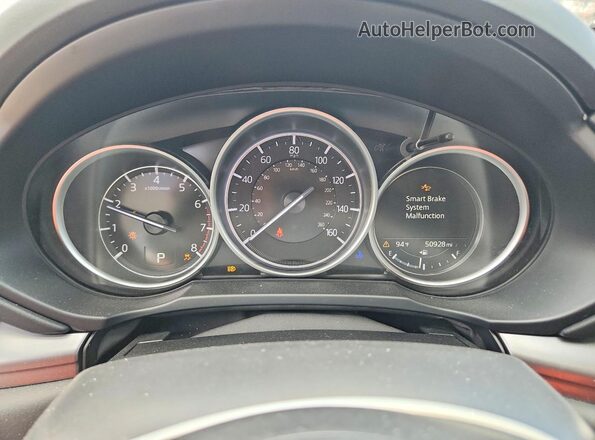 JM3KFACM2L1864145 2020 MAZDA CX-5 White Սարքավորումների վահանակի տեսք