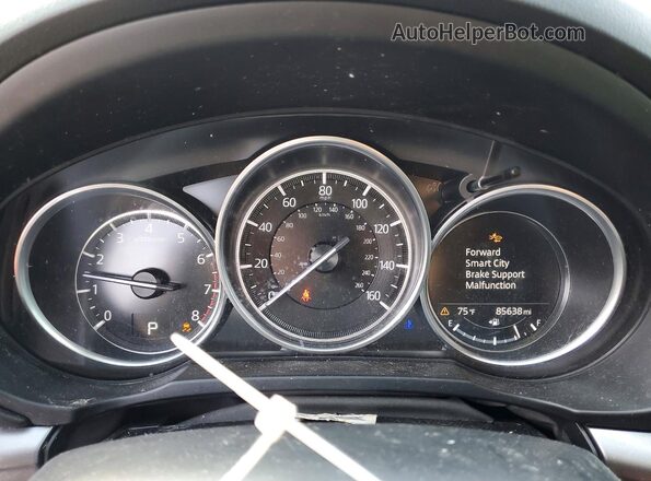 JM3KFACM3L0754758 2020 MAZDA CX-5 White Instrument cluster view