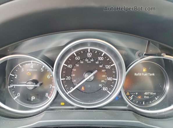 JM3KFACM4L0831248 2020 MAZDA CX-5 White ხელსაწყოთა პანელის ხედი