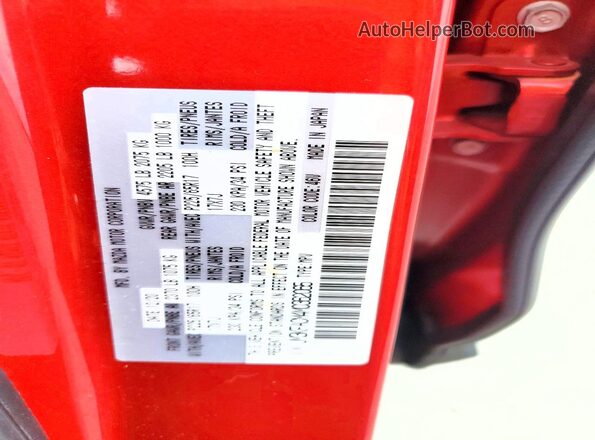 JM3KFACM4M0362065 2021 MAZDA CX-5 Red VIN կոդի պիտակի տեսք