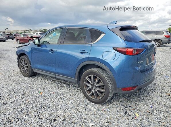 JM3KFACM5J0341897 2018 MAZDA CX-5 Blue Trasero izquierdo