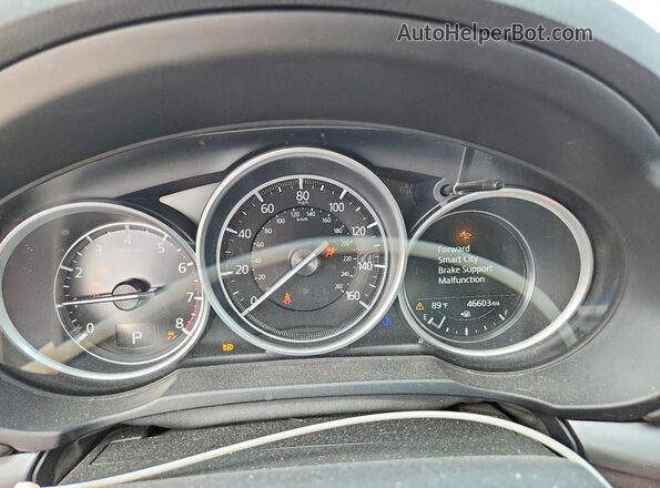 JM3KFACM5K0633860 2019 MAZDA CX-5 Blue ხელსაწყოთა პანელის ხედი