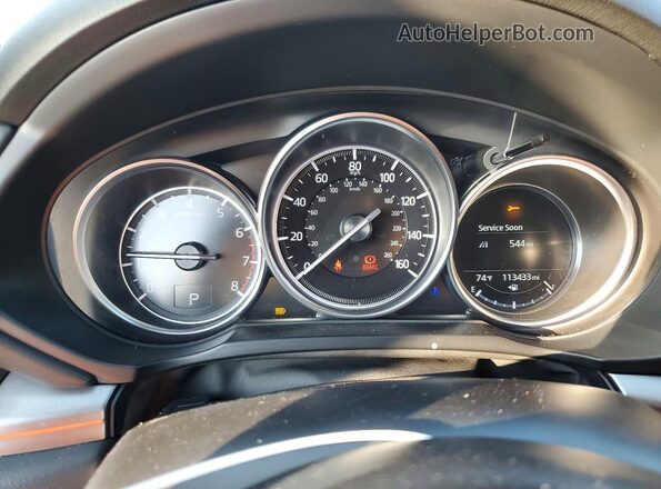 JM3KFACM5M0338549 2021 MAZDA CX-5 Silver Instrument cluster view