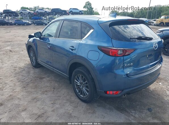 JM3KFACM5M1387907 2021 MAZDA CX-5 Синий Задняя левая четверть
