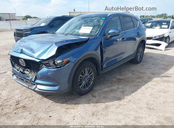 JM3KFACM5M1387907 2021 MAZDA CX-5 Синий Передняя левая четверть