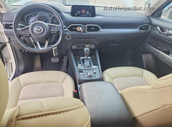 JM3KFACM6L0812975 2020 MAZDA CX-5 White Widok deski rozdzielczej