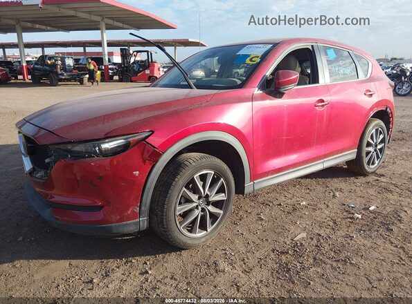 JM3KFACM7J0331369 2018 MAZDA CX-5 Burgundy წინა მარცხენა ხედი სამი მეოთხედიდან