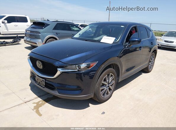 JM3KFACM7J1364138 2018 MAZDA CX-5 Blue წინა მარცხენა ხედი სამი მეოთხედიდან
