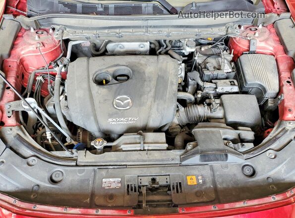 JM3KFACM7K0697771 2019 MAZDA CX-5 Red Widok komory silnika