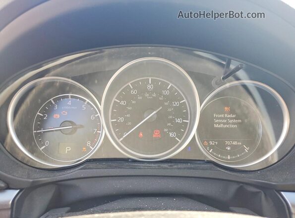 JM3KFACM7M0334082 2021 MAZDA CX-5 White Вид щитка приладів