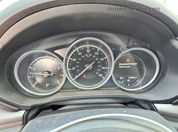 JM3KFACM8L0810256 2020 MAZDA CX-5 Blue Widok zestawu wskaźników