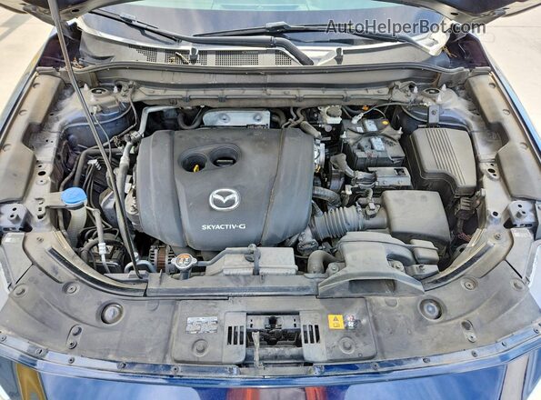 JM3KFACM8L0810256 2020 MAZDA CX-5 Blue Widok wnętrza z tyłu