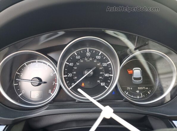 JM3KFACM8L0834587 2020 MAZDA CX-5 Gray Вид щитка приладів