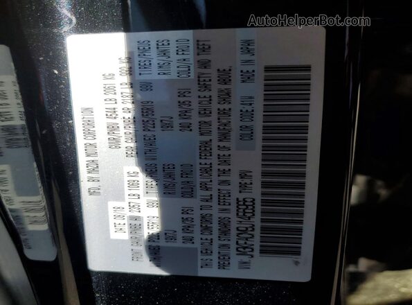 JM3KFACM9J1456965 2018 MAZDA CX-5 Charcoal Вид наклейки з VIN-кодом