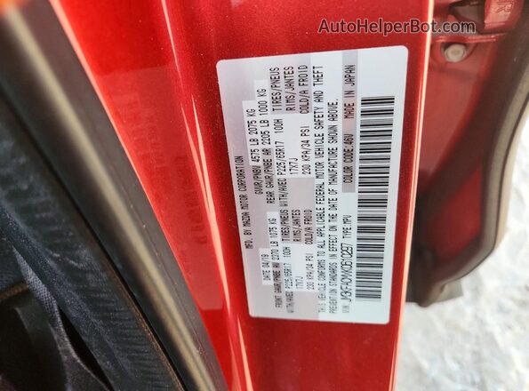 JM3KFACMXK0610297 2019 MAZDA CX-5 Red Вид наклейки з VIN-кодом