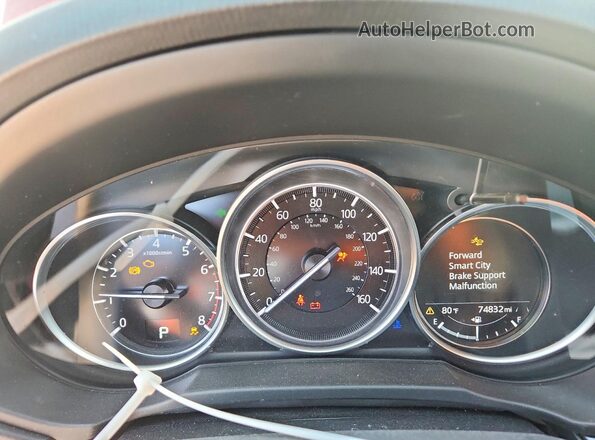 JM3KFACMXK0610297 2019 MAZDA CX-5 Red Вид щитка приладів