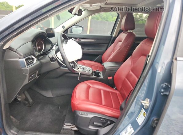 JM3KFACY1M0425335 2021 MAZDA CX-5 Blue Вид салону спереду