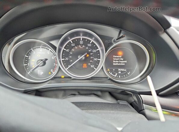 JM3KFACY1M0425335 2021 MAZDA CX-5 Blue Вид щитка приладів