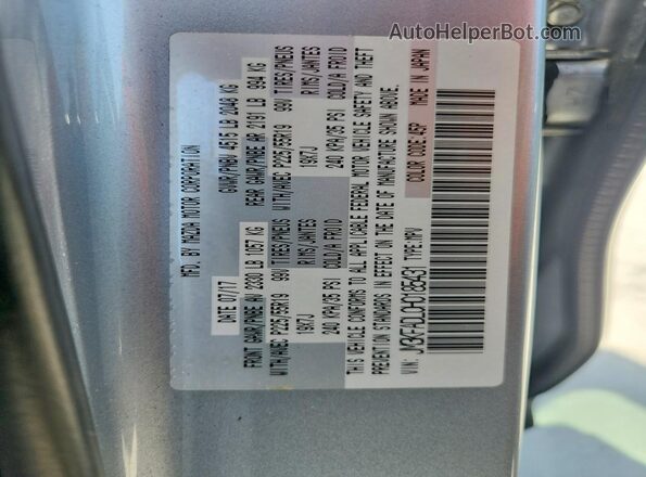 JM3KFADL0H0185431 2017 MAZDA CX-5 Silver Вид наклейки з VIN-кодом