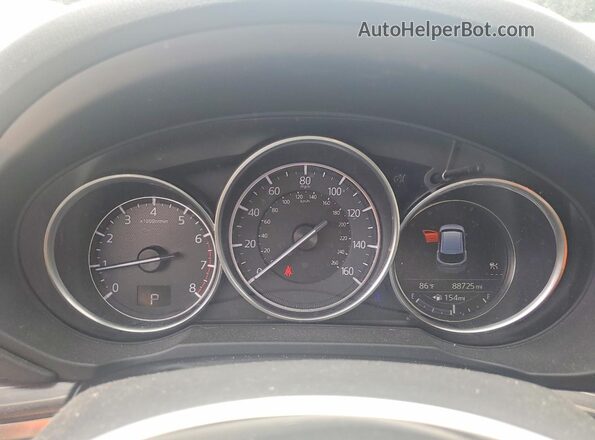 JM3KFADL3H0164525 2017 MAZDA CX-5 Blue Вид щитка приладів