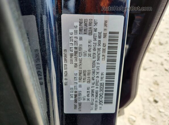 JM3KFADM0L0808385 2020 MAZDA CX-5 Blue Vista de la etiqueta del VIN