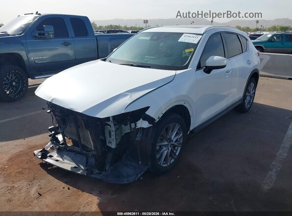 JM3KFADM2K0694310 2019 MAZDA CX-5 White Առջևի ձախ երեք քառորդ տեսարան