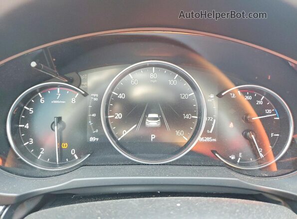 JM3KFADM3K1637852 2019 MAZDA CX-5 White Instrument cluster view