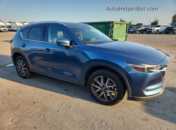 JM3KFADM4J1353127 2018 MAZDA CX-5 Blue წინა მარჯვენა