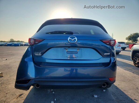 JM3KFADM4J1353127 2018 MAZDA CX-5 Blue უკანა ხედი