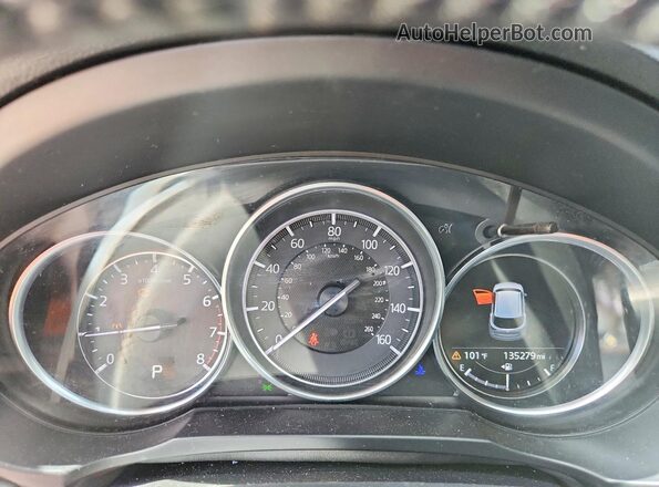 JM3KFADM5J1360085 2018 MAZDA CX-5 Black ხელსაწყოთა პანელის ხედი