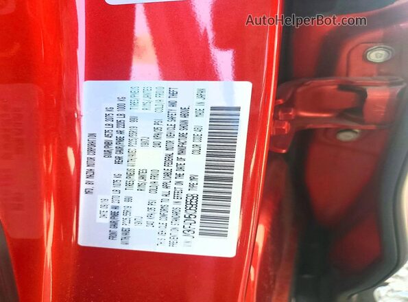 JM3KFADM5K0696598 2019 MAZDA CX-5 Red VIN კოდის სტიკერის ხედი