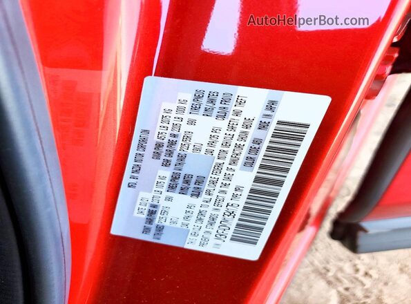 JM3KFADM7M1394176 2021 MAZDA CX-5 Red Вид наклейки з VIN-кодом