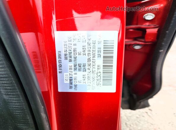 JM3KFADM9J0340704 2018 MAZDA CX-5 Red Widok naklejki z numerem VIN
